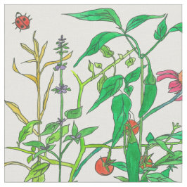 Schmetterlinge Garten Gemüse Ladybug Stoff