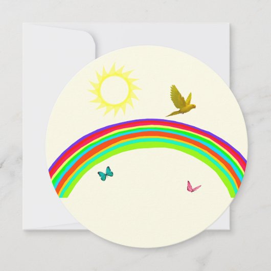 Schmetterlinge Geburtskarte Einladung (Vorderseite)