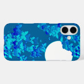 Schmetterlinge gegen blauen Nachthimmel, Mondlands Case-Mate iPhone Hülle (Rückseite (Horizontal))