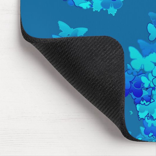 Schmetterlinge gegen blauen Nachthimmel, Mondlands Mousepad (Ecke)