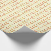 Schmetterlinge, gelb, gold und orange geschenkpapier (Ecke)