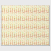 Schmetterlinge, gelb, gold und orange geschenkpapier (Flach)