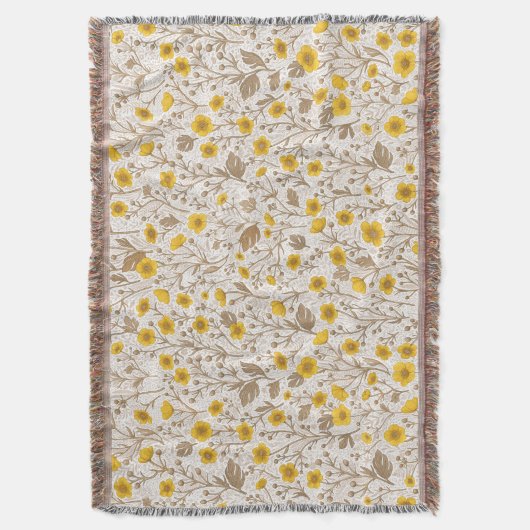 Schmetterlinge, gelb und braun decke (Vorderseite Vertikal)