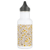 Schmetterlinge, gelb und braun edelstahlflasche (Links)