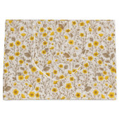 Schmetterlinge, gelb und braun große geschenktüte (Vorderseite)