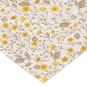 Schmetterlinge, gelb und braun kurzer tischläufer (Ecke)