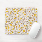 Schmetterlinge, gelb und braun mousepad (Mit Mouse)