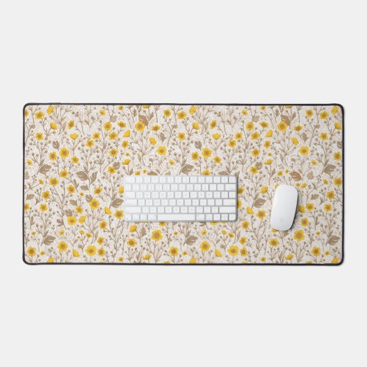 Schmetterlinge, gelb und braun schreibtischunterlage (Tastatur & Maus)