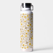 Schmetterlinge, gelb und braun trinkflasche (Rückseite)