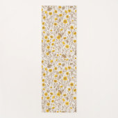 Schmetterlinge, gelb und braun yogamatte (Vorderseite)