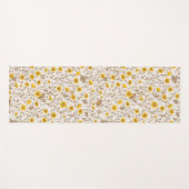 Schmetterlinge, gelb und braun yogamatte (Vorderseite (Horizontal))