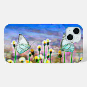 Schmetterlinge Gelbe Frühlingsblumen Blauer Himmel Case-Mate iPhone Hülle