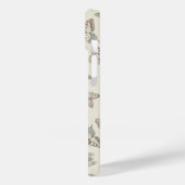 Schmetterlinge gemusterte Bräune Case-Mate iPhone Hülle (Rückseite / Links)