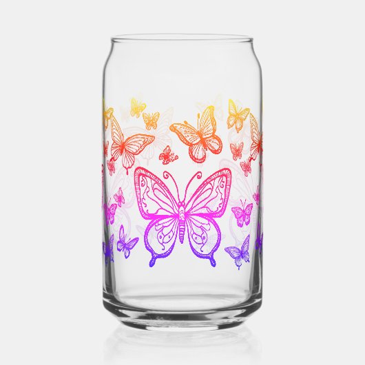 Schmetterlinge Geschenk für sie, Regenbogen, farbe Dosenglas (Links)