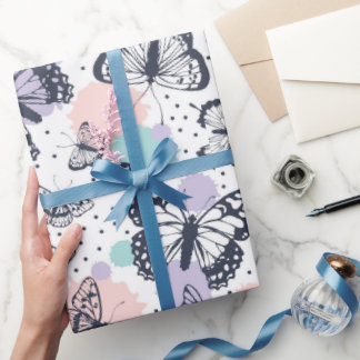 Schmetterlinge Geschenkpapier