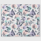 Schmetterlinge Geschenkpapier (Flach)