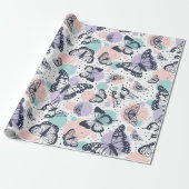Schmetterlinge Geschenkpapier (Ungerollt)
