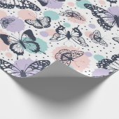 Schmetterlinge Geschenkpapier (Ecke)