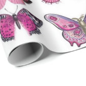 Schmetterlinge Geschenkpapier (Rolleneckpunkt)