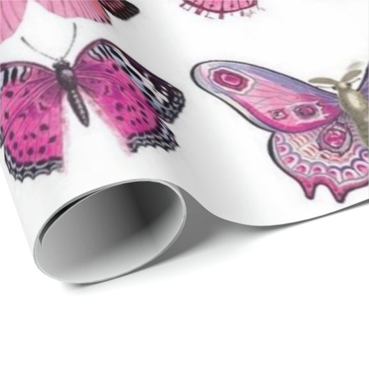 Schmetterlinge Geschenkpapier (Rolleneckpunkt)