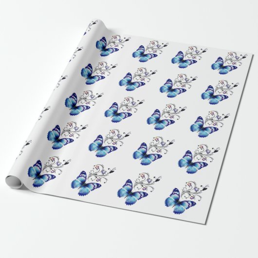 Schmetterlinge Geschenkpapier (Ungerollt)