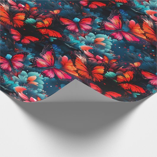 Schmetterlinge Geschenkpapier (Ecke)