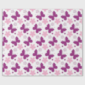 Schmetterlinge Geschenkpapier (Flach)