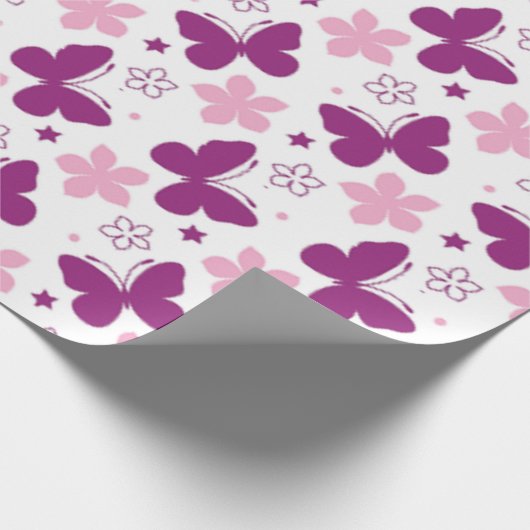 Schmetterlinge Geschenkpapier (Ecke)