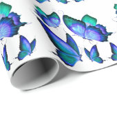 Schmetterlinge Geschenkpapier (Rolleneckpunkt)