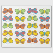 Schmetterlinge Geschenkpapier (Flach)