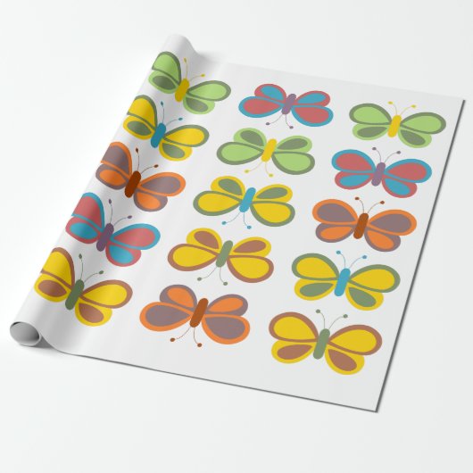 Schmetterlinge Geschenkpapier (Ungerollt)
