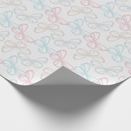 Schmetterlinge Geschenkpapier (Ecke)
