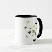 Schmetterlinge geschossen auf Weiß Tasse (VorderseiteRechts)