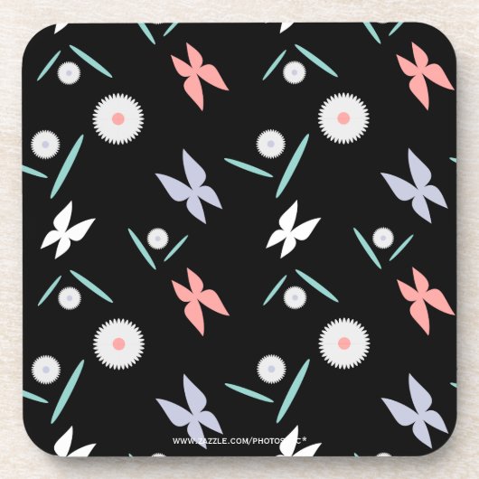 Schmetterlinge Getränkeuntersetzer (Vorderseite)