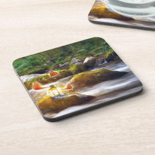 Schmetterlinge Getränkeuntersetzer (Linke Seite)