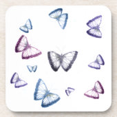 Schmetterlinge Getränkeuntersetzer (Vorderseite)