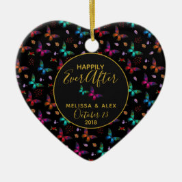 Schmetterlinge glücklich je nach Hochzeit Keramik Ornament