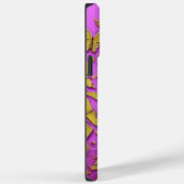 Schmetterlinge Gold Glitzer Rosa Hintergrund Case-Mate iPhone Hülle (Rückseite / Rechts)