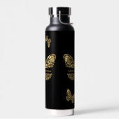 Schmetterlinge-Goldschrift Trinkflasche (Links)
