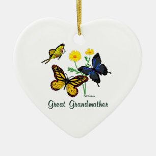 Schmetterlinge groß - Großmutter Keramikornament