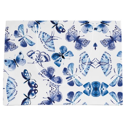 Schmetterlinge große Geschenktasche Geschenktüte (Vorderseite)