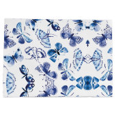 Schmetterlinge große Geschenktasche Geschenktüte (Rückseite)