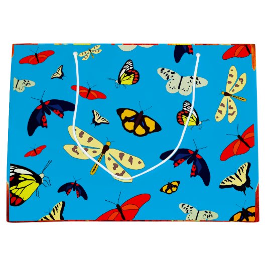 Schmetterlinge Große Geschenktüte (Vorderseite)