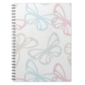 Schmetterlinge (große Größe) Notizblock (Vorderseite)