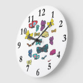 Schmetterlinge Große Wanduhr (Winkel)