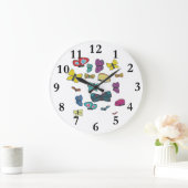 Schmetterlinge Große Wanduhr (Zuhause)