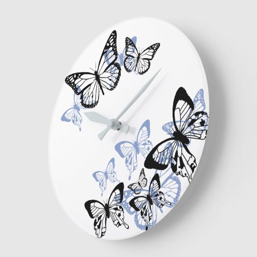 Schmetterlinge Große Wanduhr (Winkel)