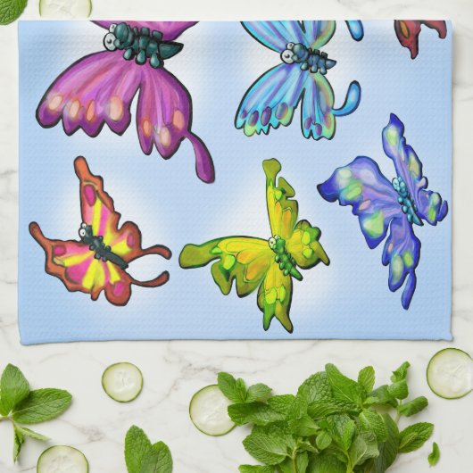 Schmetterlinge Handtuch (Gefaltet)