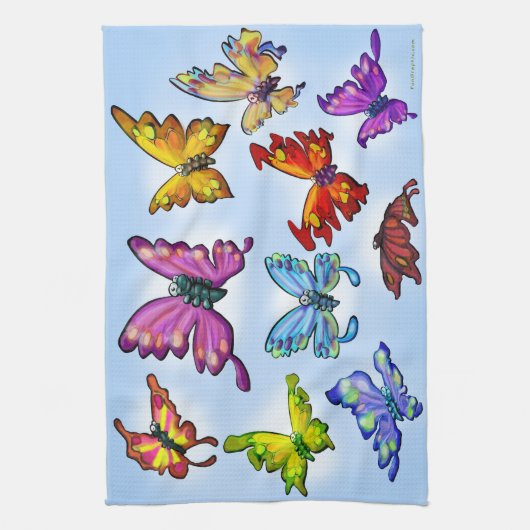 Schmetterlinge Handtuch (Vertikal)