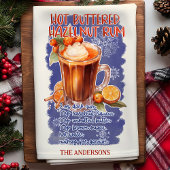 Schmetterlinge Hazelnut Rum Weihnachtscocktail Rez Geschirrtuch